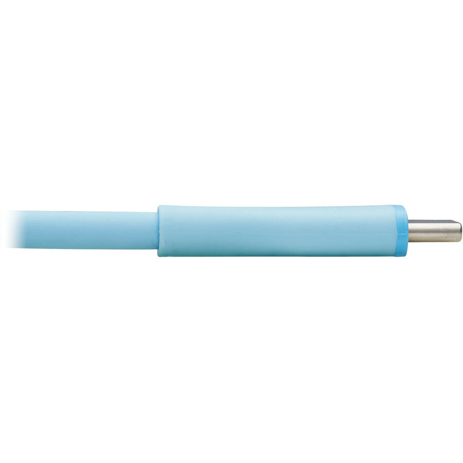 Tripp Lite Safe-IT USB-C to Lightning Sync/Charge Antibacterial Cable, Ultra Flexible, MFi Certified - USB 2.0 (M/M), Light Blue, 3 ft. (0.91 m)