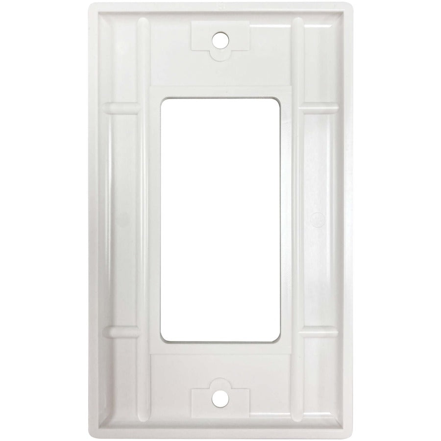 Tripp Lite Safe-It Single-Gang Antibacterial Wall Plate, Decora Style, Ivory, Taa