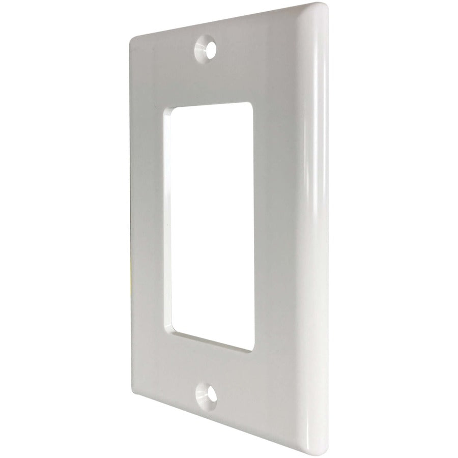 Tripp Lite Safe-It Single-Gang Antibacterial Wall Plate, Decora Style, Ivory, Taa