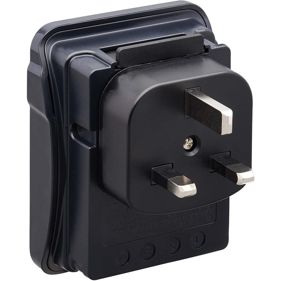 Tripp Lite Sk2Utravam Safe-It 2-Outlet Universal Travel Charger - 5-15R Outlets, 2 Usb Ports, Direct