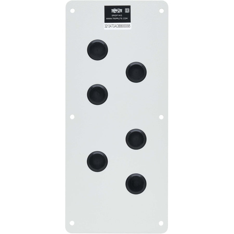 Tripp Lite SmartRack Cable Gland Plate for NEMA-Rated Enclosure Cabinets 6 Ports (0.5 in.)