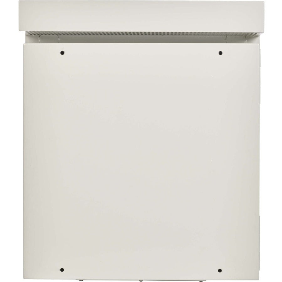 Tripp Lite SmartRack Industrial Enclosure with Lock - NEMA 3R, Wall Mount, Metal Construction, Hinged Back, Internal Fans, 28 in. Depth, 12U, Gray