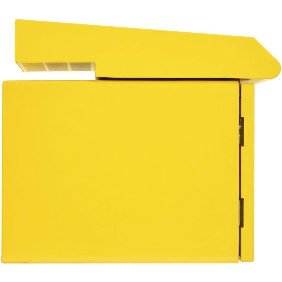 Tripp Lite SmartRack Industrial Enclosure with Lock - NEMA 3R, Wall Mount, Metal Construction, Internal Fans, 16.5 in. Depth, 6U, Yellow