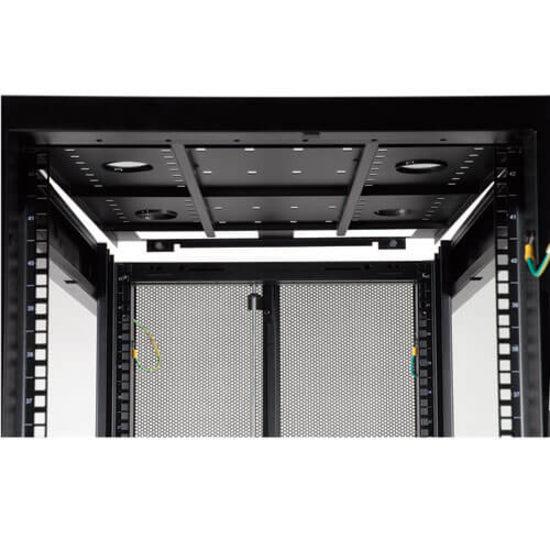 Tripp Lite Sr42Ubsd1032 42U Smartrack Shallow-Depth Rack Enclosure Cabinet, Threaded 10-32 Mounting Holes With Doors & Side Panels