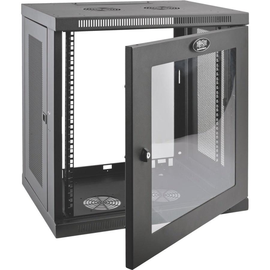 Tripp Lite Srw12Ug Smartrack 12U Low-Profile Switch-Depth Wall-Mount Small Rack Enclosure, Clear Acrylic Window