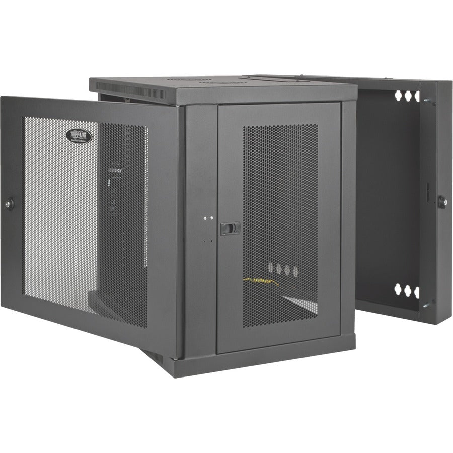Tripp Lite Srw12Us Smartrack 12U Low-Profile Switch-Depth Wall-Mount Small Rack Enclosure, Hinged Back