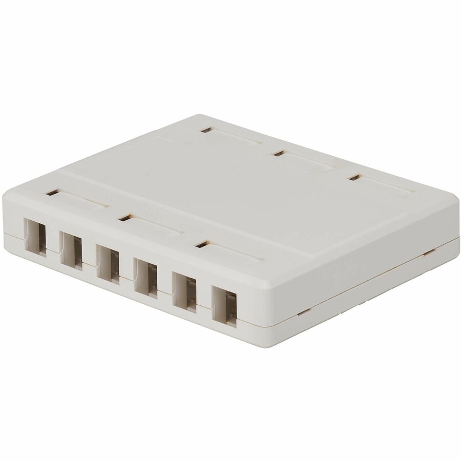 Tripp Lite Surface-Mount Box for Keystone Jacks - 12 Ports, White - 12 x Total Number of