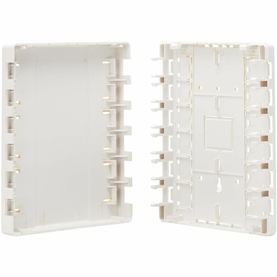 Tripp Lite Surface-Mount Box for Keystone Jacks - 12 Ports, White - 12 x Total Number of