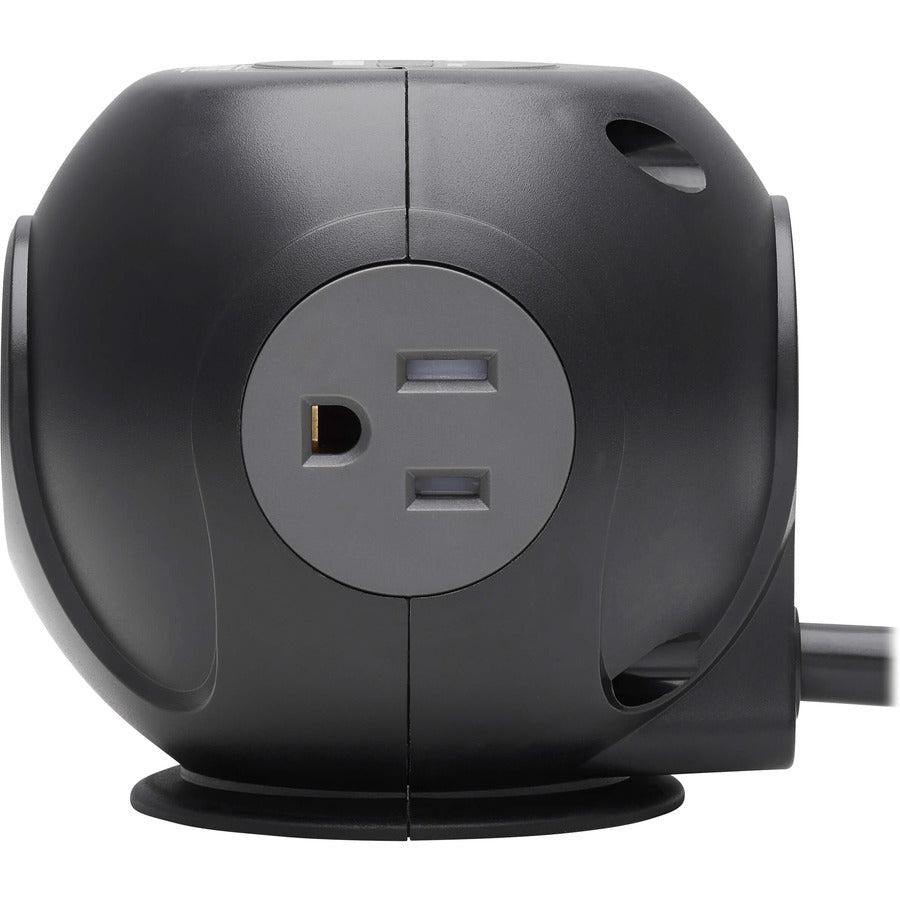 Tripp Lite Tlp38Uam Surge Protector Black, Grey 3 Ac Outlet(S) 120 V 2.44 M