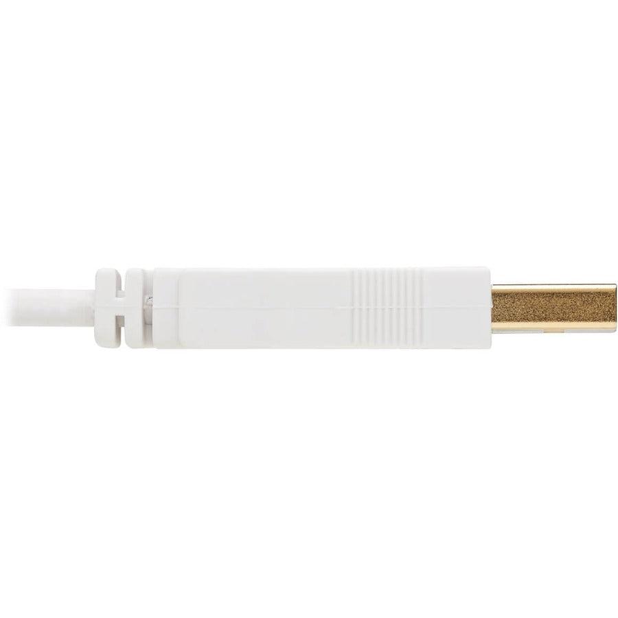 Tripp Lite U030Ab-006-Wh Safe-It Usb-A To Usb Mini-B Antibacterial Cable (M/M), Usb 2.0, White, 6-Ft. (1.83 M)