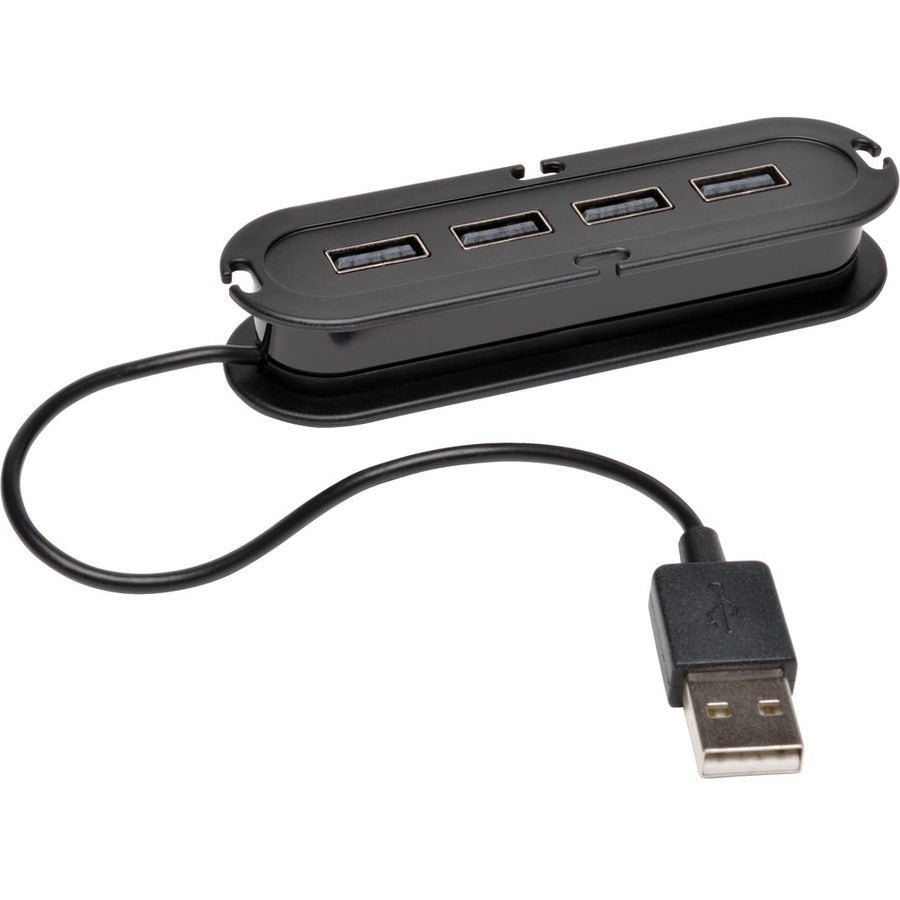 Tripp Lite U222-004-R 4-Port Usb 2.0 Ultra-Mini Compact Hub With Power Adapter