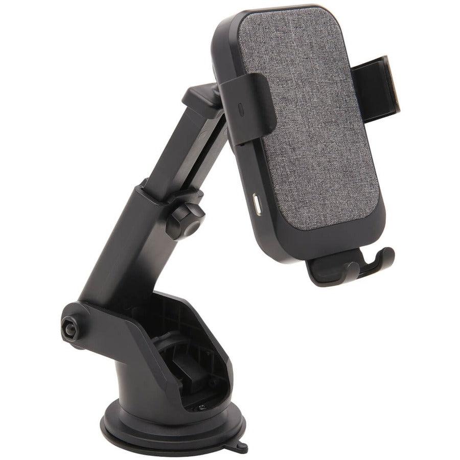 Tripp Lite U280-Cq01 Wireless Car Charger - 15W Fast Charging, Usb-C, Apple And Samsung Compatible, Windshield/Dash/Vent Phone Holder