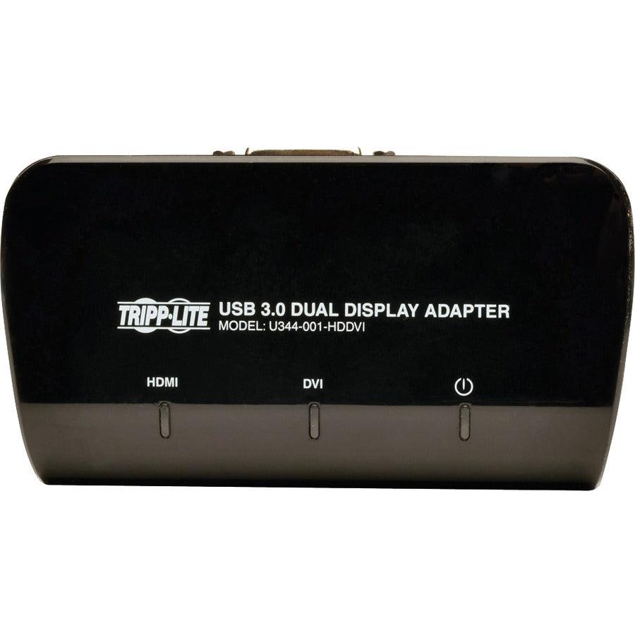 Tripp Lite U344-001-Hddvi Usb 3.0 Superspeed To Dvi And Hdmi Dual Monitor Video Display Adapter