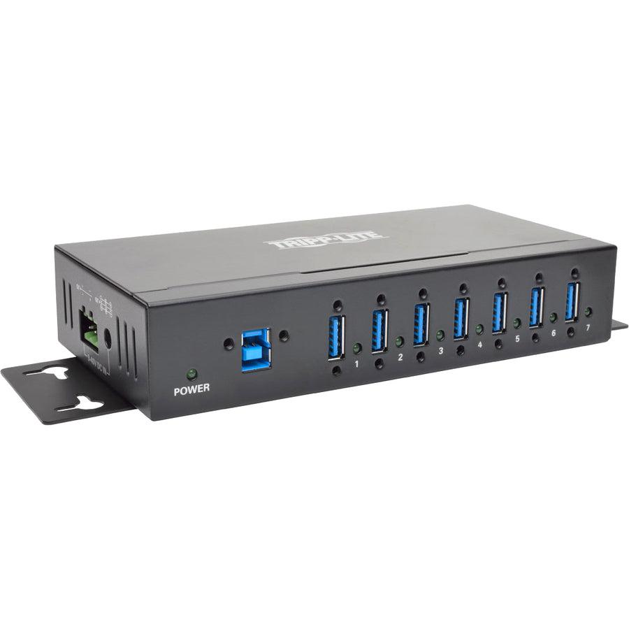 Tripp Lite U360-007-Ind 7-Port Industrial-Grade Usb 3.0 Superspeed Hub - 20 Kv Esd Immunity, Metal Housing, Mountable