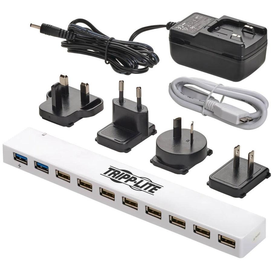 Tripp Lite U360-010C-2X3 10-Port Usb 3.0 / Usb 2.0 Combo Hub - Usb Charging, 2 Usb 3.0 & 8 Usb 2.0 Ports
