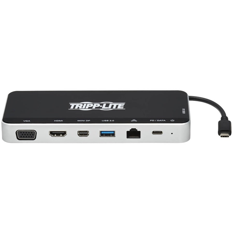 Tripp Lite U442-Dock16-B Usb Dock, Triple Display - 4K Hdmi & Mdp, Vga, Usb 3.2 Gen 1, Usb-A/C Hub, Gbe, 60W Pd Charging
