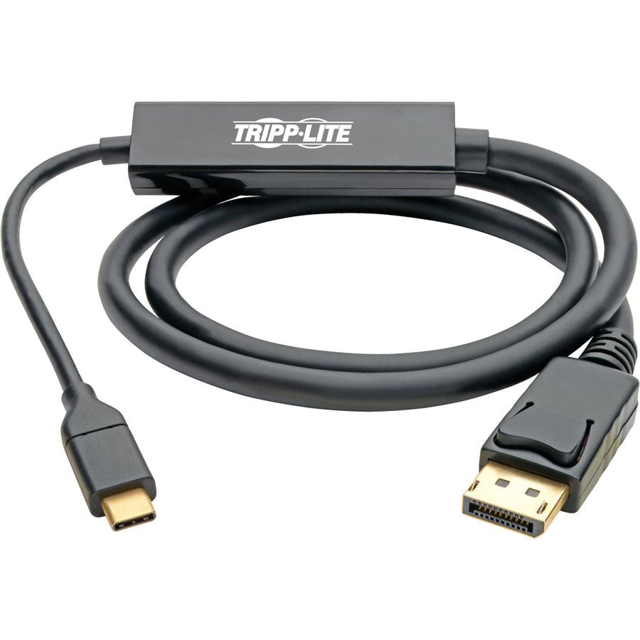 Tripp Lite U444-003-Dp Usb-C To Displayport Active Adapter Cable (M/M), 4K 60 Hz, 3 Ft. (0.9 M)