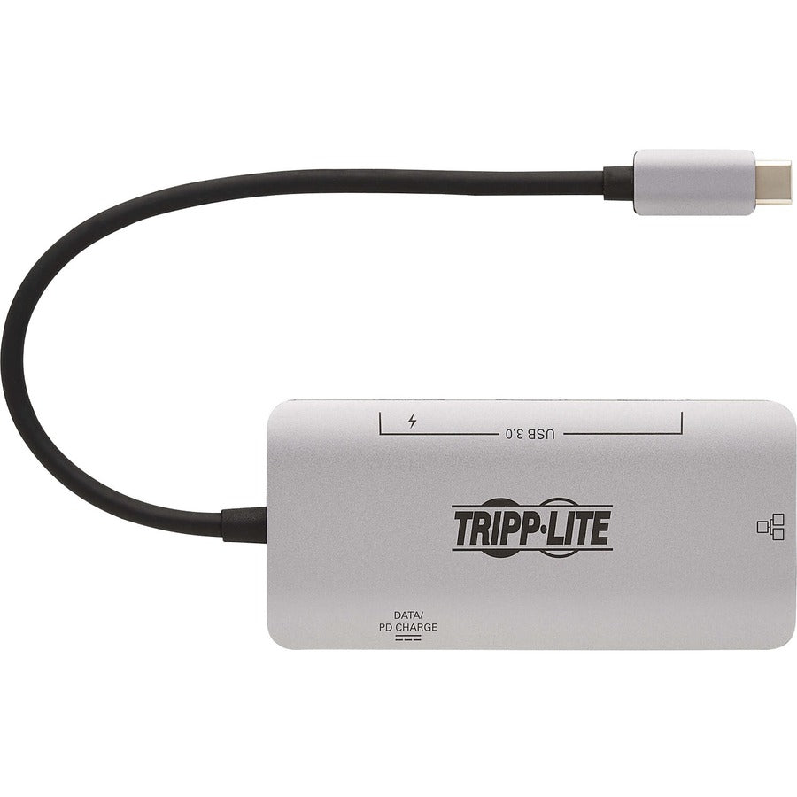 Tripp Lite U460-003-3Agalc 3-Port Usb-C Hub - Usb 3.2 Gen 1, 3 Usb-A Ports, Gbe, Thunderbolt 3, 100W Pd Charging, Aluminum Housing