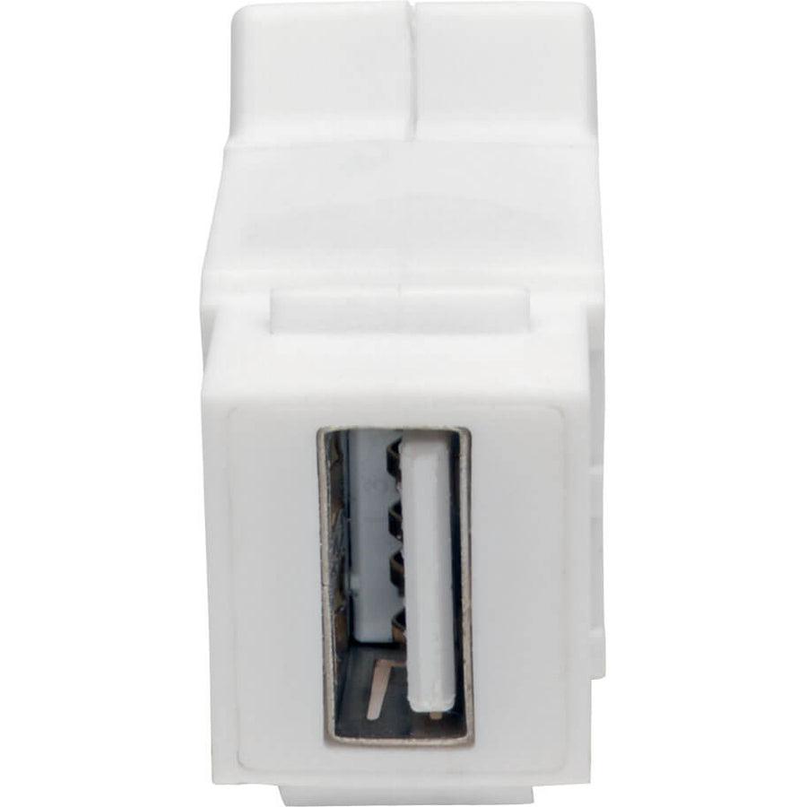 Tripp Lite Usb 2.0 All-In-One Keystone/Panel Mount Angled Coupler (F/F), White