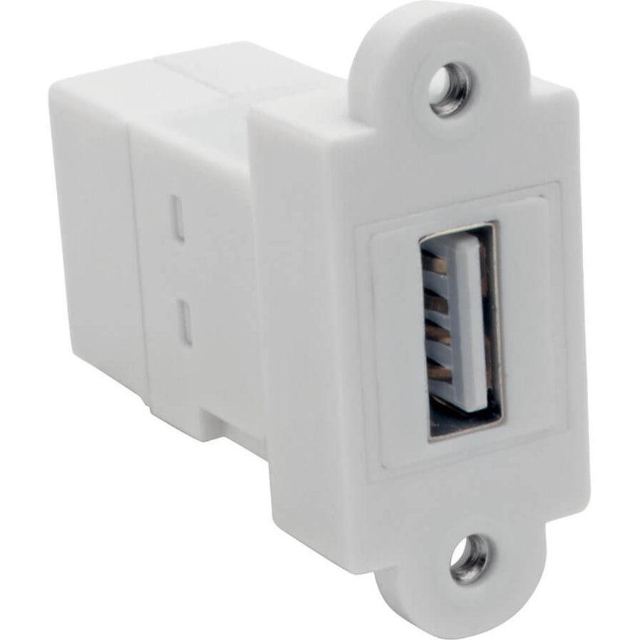 Tripp Lite Usb 2.0 All-In-One Keystone/Panel Mount Coupler (F/F), White