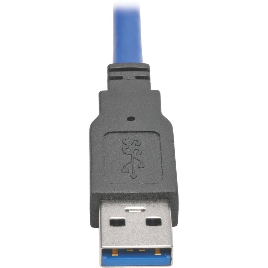 Tripp Lite Usb 3.0 Superspeed Panel-Mount Type-A Extension Cable (M/F), 0.31 M (1-Ft.)