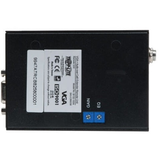 Tripp Lite Vga With Audio Over Cat5/Cat6 Extender, Box-Style Receiver, 1920X1440 At 60Hz, Up To 305 M (1,000-Ft.)