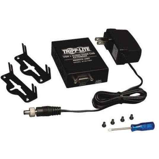 Tripp Lite Vga With Audio Over Cat5/Cat6 Extender, Box-Style Receiver, 1920X1440 At 60Hz, Up To 305 M (1,000-Ft.)