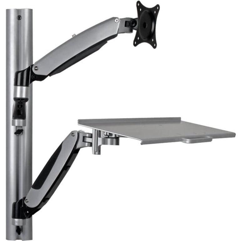 Tripp Lite Wwss1327Rwtc Adjustable-Height Wall-Mount Sit-Stand Workstation, Single-Display