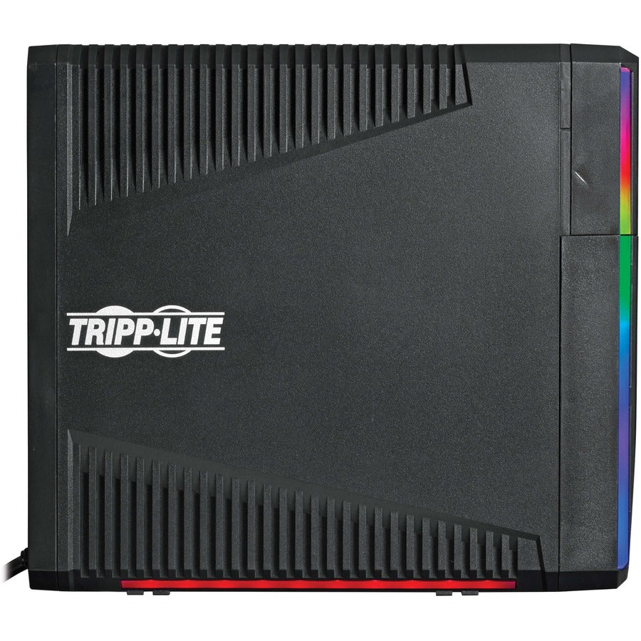 Tripp Lite by Eaton 1000VA 600W 120V Pure Sine Wave Gaming UPS Battery Backup - LCD, AVR, RGB LEDs, USB Charging, Power Saving SMART1000PSGLCD