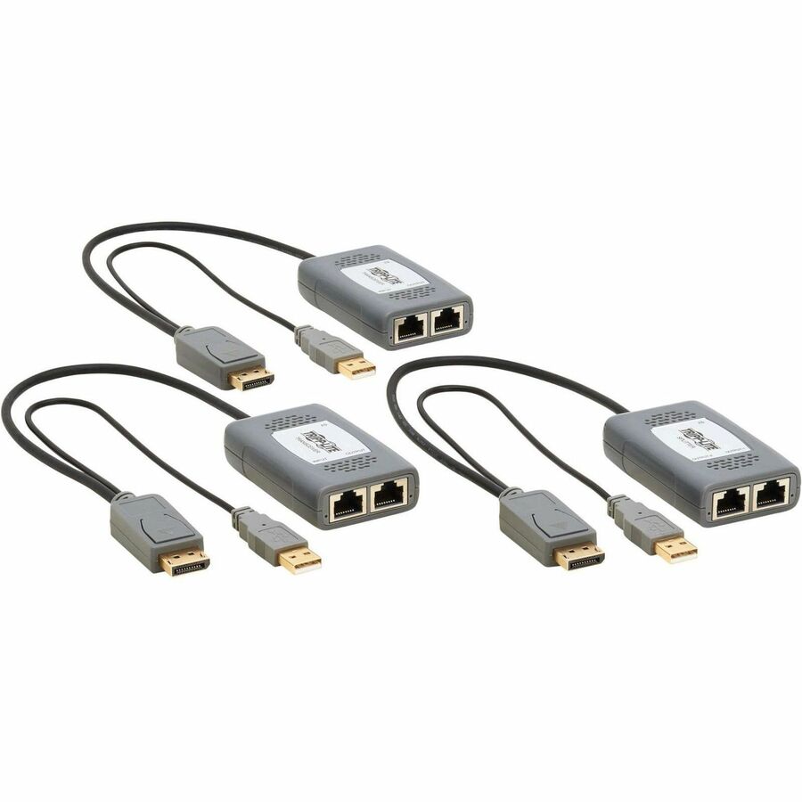 Tripp Lite by Eaton 2-Port DisplayPort over Cat6 Extender Kit, Pigtail Transmitter/2x B127U-002-PDPD2
