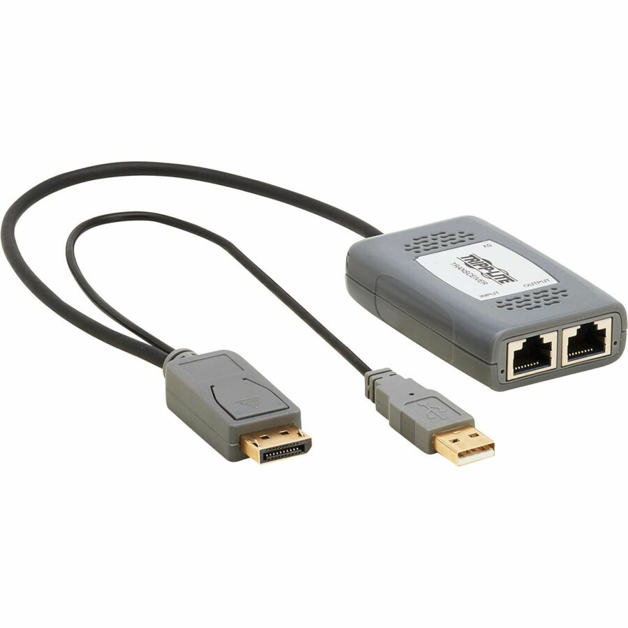 Tripp Lite by Eaton DisplayPort over Cat6 Pigtail Receiver with Repeater, 4K 60 Hz, 4:4:4, B127U-110-PD