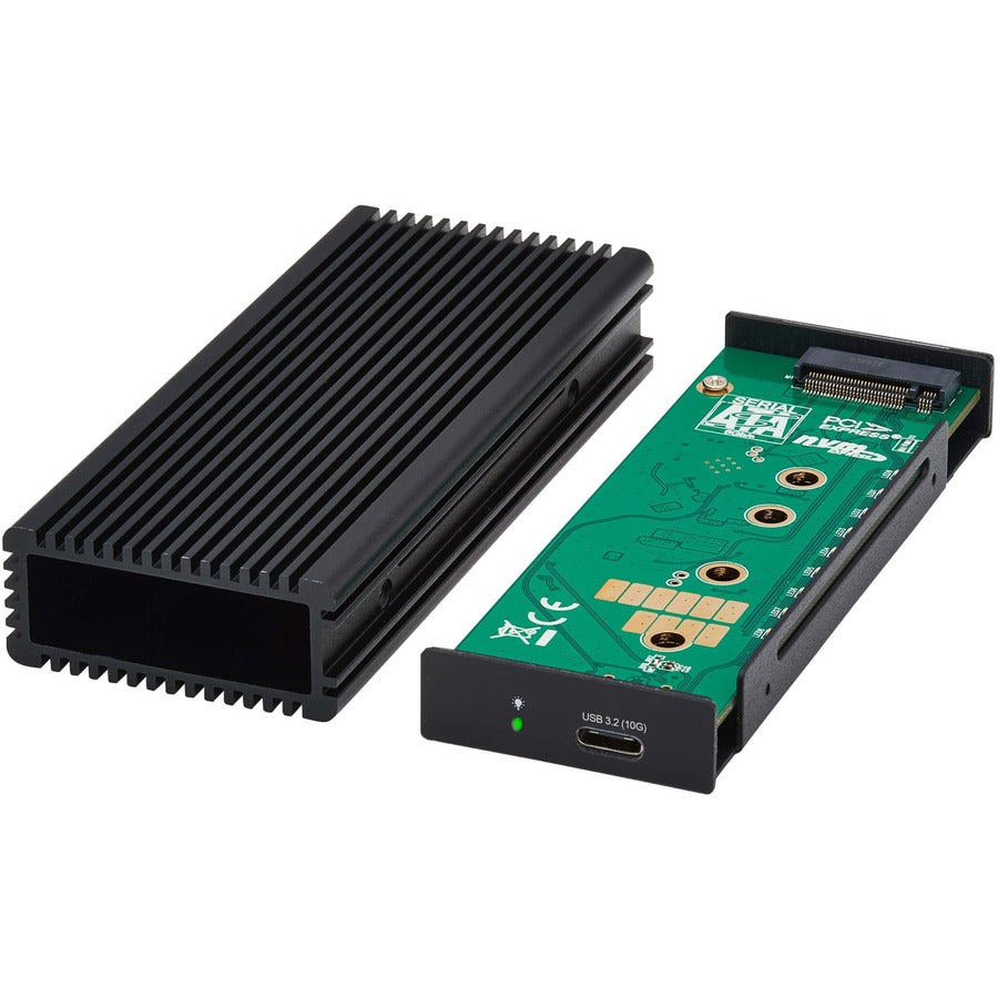 Tripp Lite by Eaton USB-C to M.2 NVMe and SATA SSD (M-Key) Gaming Enclosure Adapter - USB 3.2 Gen 2 (10 Gbps), LEDs U457-1M2-NVME-L