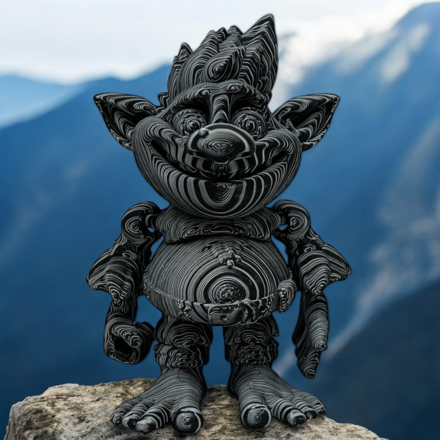 Troublesome Troll - Black and White