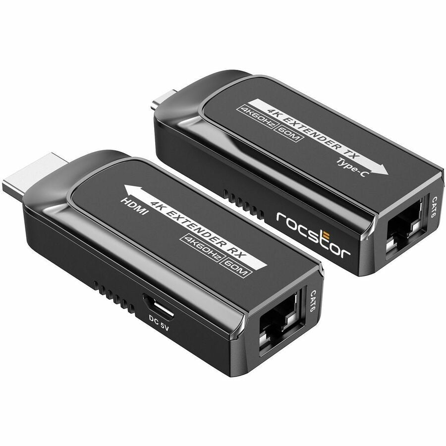 TrueReach 4K@120Hz USB-C HDMI Extender over CAT6/CAT6a/Cat7 Ethernet Cable - USB 3.1 Type