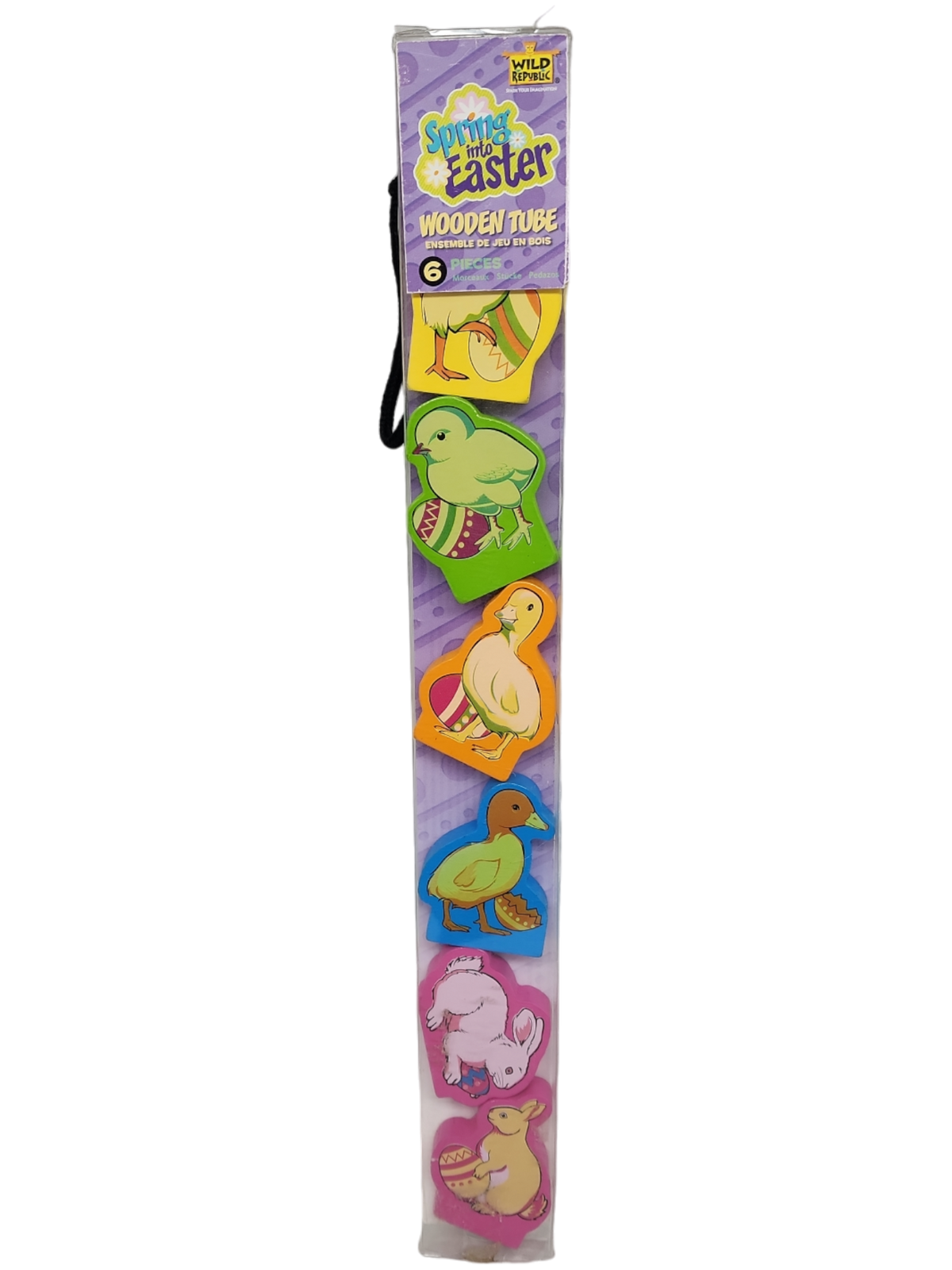 Tube Of Wood Animals