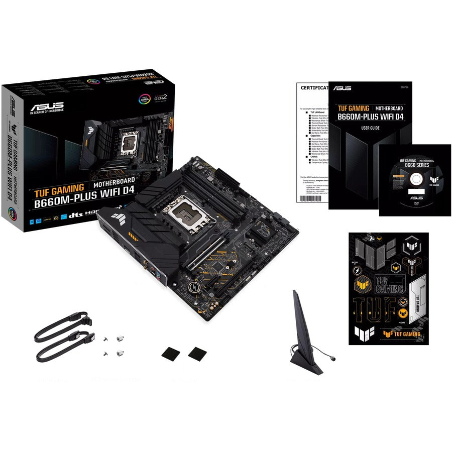 Tuf Gaming B660M-Plus Wifi D4 Gaming Desktop Motherboard - Intel B660 Chipset - Socket Lga-1700 - Intel Optane Memory Ready - Micro Atx