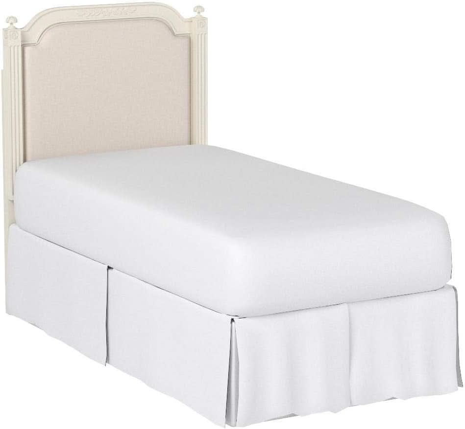 Tufted Linen Rustic Beige Headboard for Twin Beds