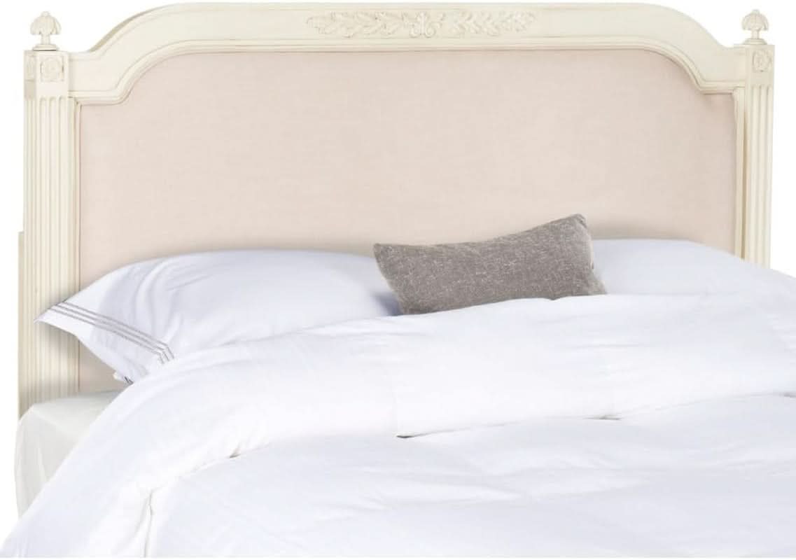 Tufted Linen Rustic Beige Headboard for Twin Beds