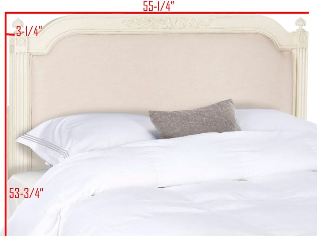 Tufted Linen Rustic Beige Headboard for Twin Beds