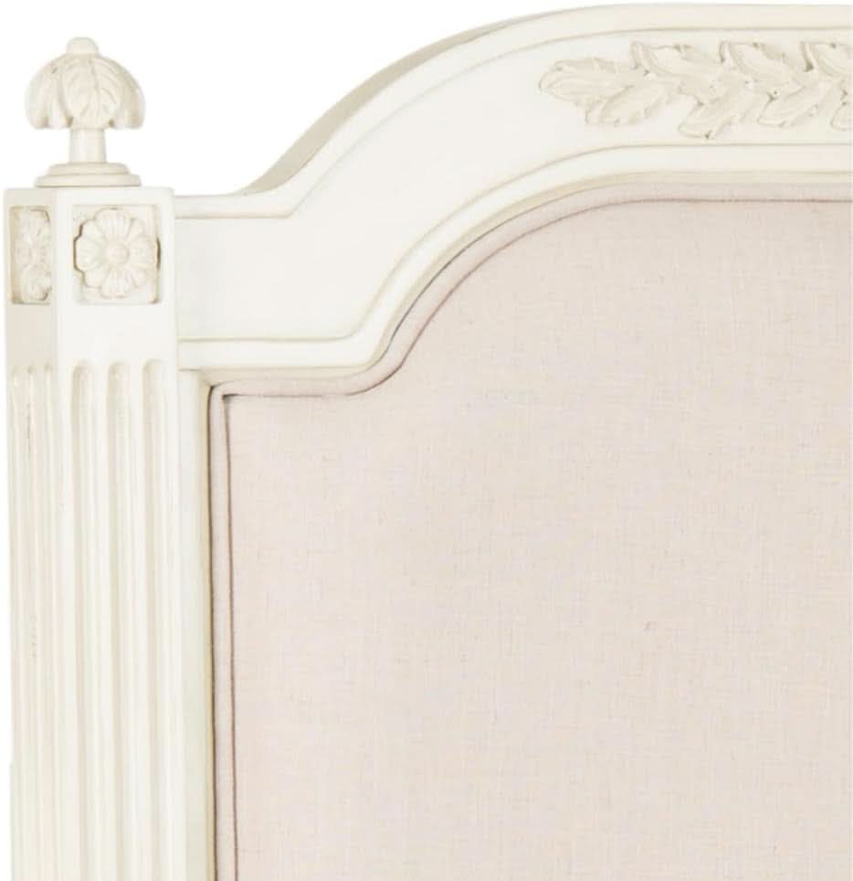 Tufted Linen Rustic Beige Headboard for Twin Beds
