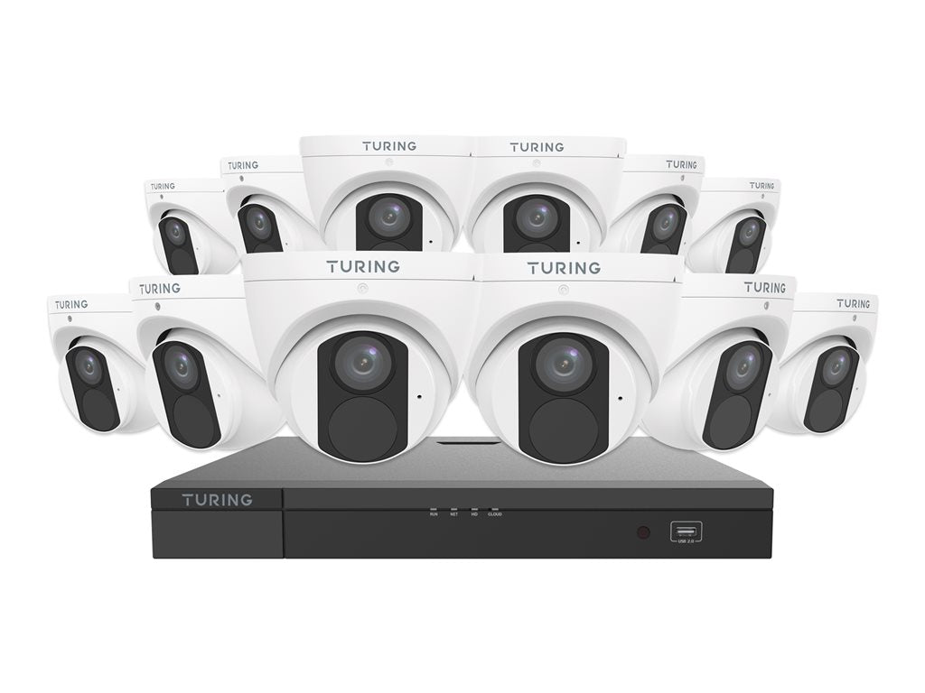 Turing LITE - NVR + camera(s) - PoE, AC powered - 16 channels - 1 x 4
