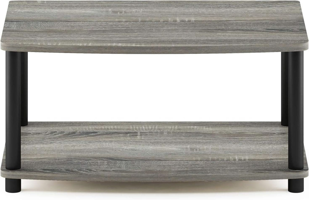 Turn-N-Tube 2-Tier Printer and TV Stand French Oak Grey Black