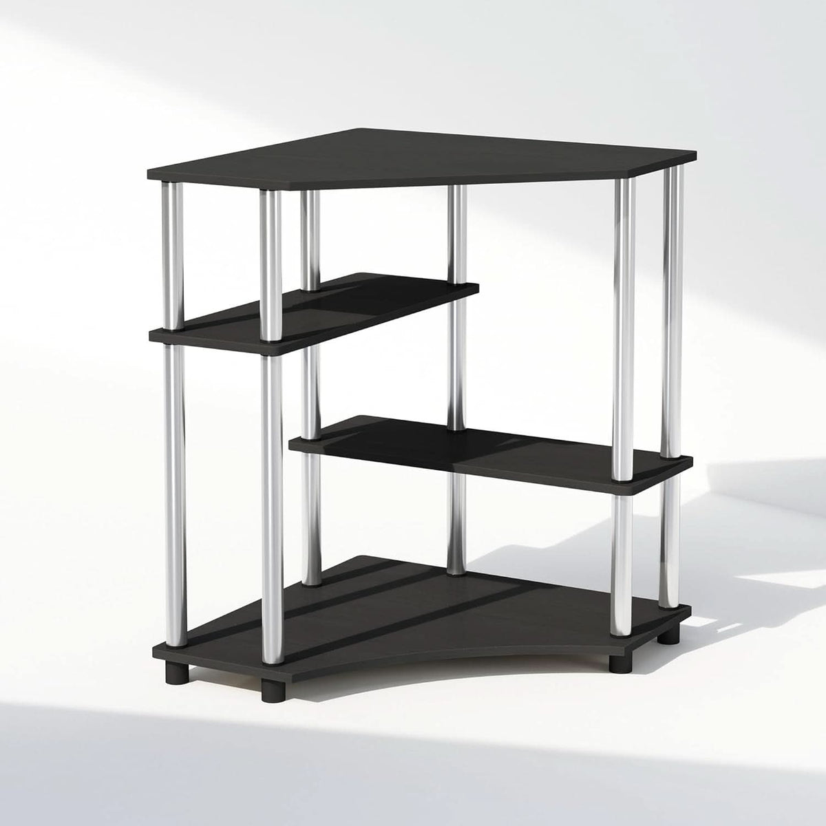 Turn N Tube Corner Shelf Americano Display Rack Bookshelf