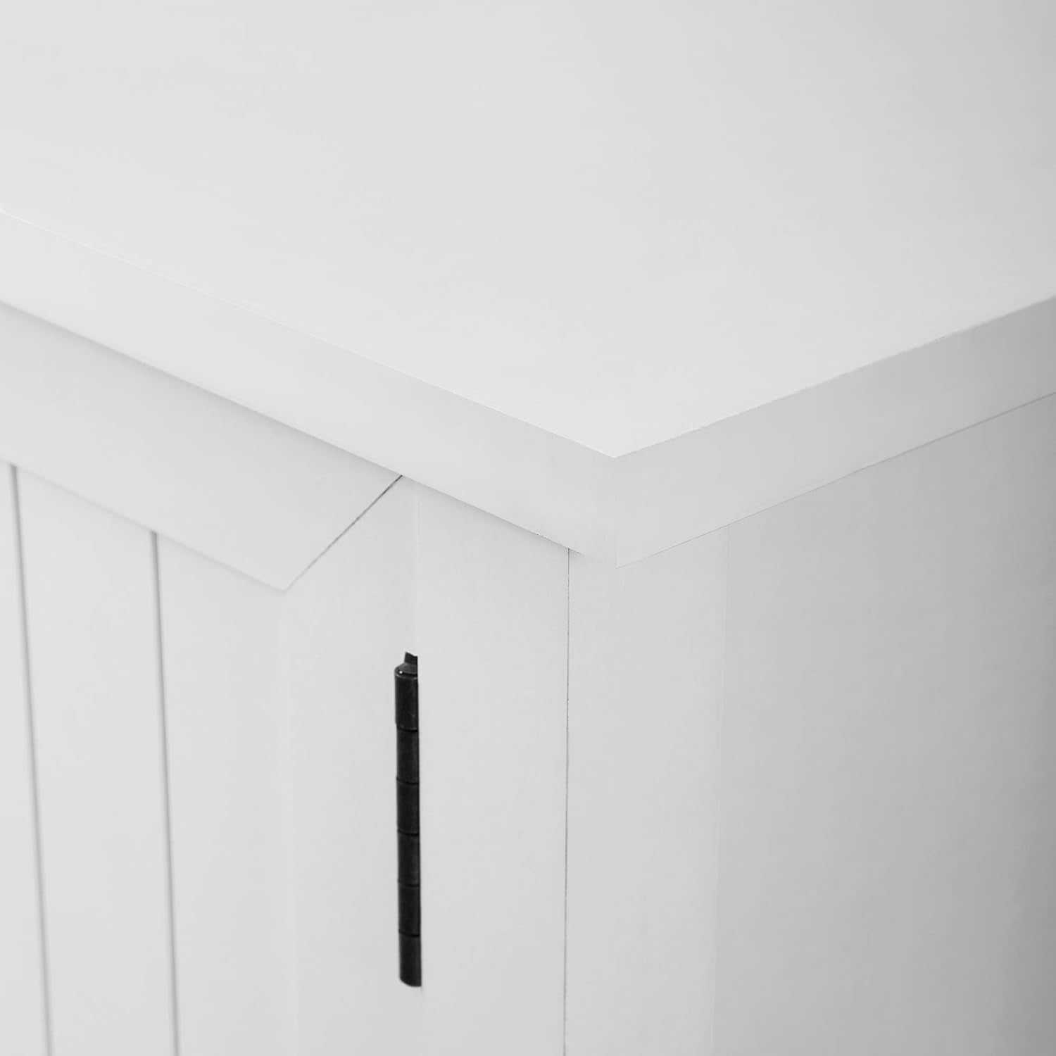 Tv Stand 58In Grooved Doors Sleek Open Design For 65In TVs