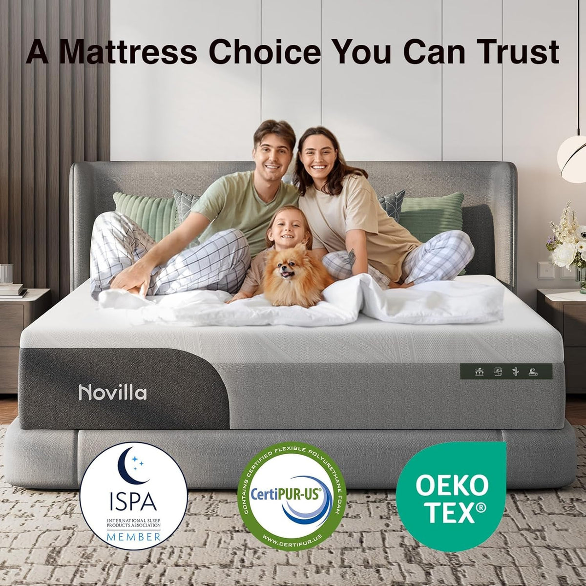 Twin Gel Memory Foam Mattress TwelveInch CertipurUS