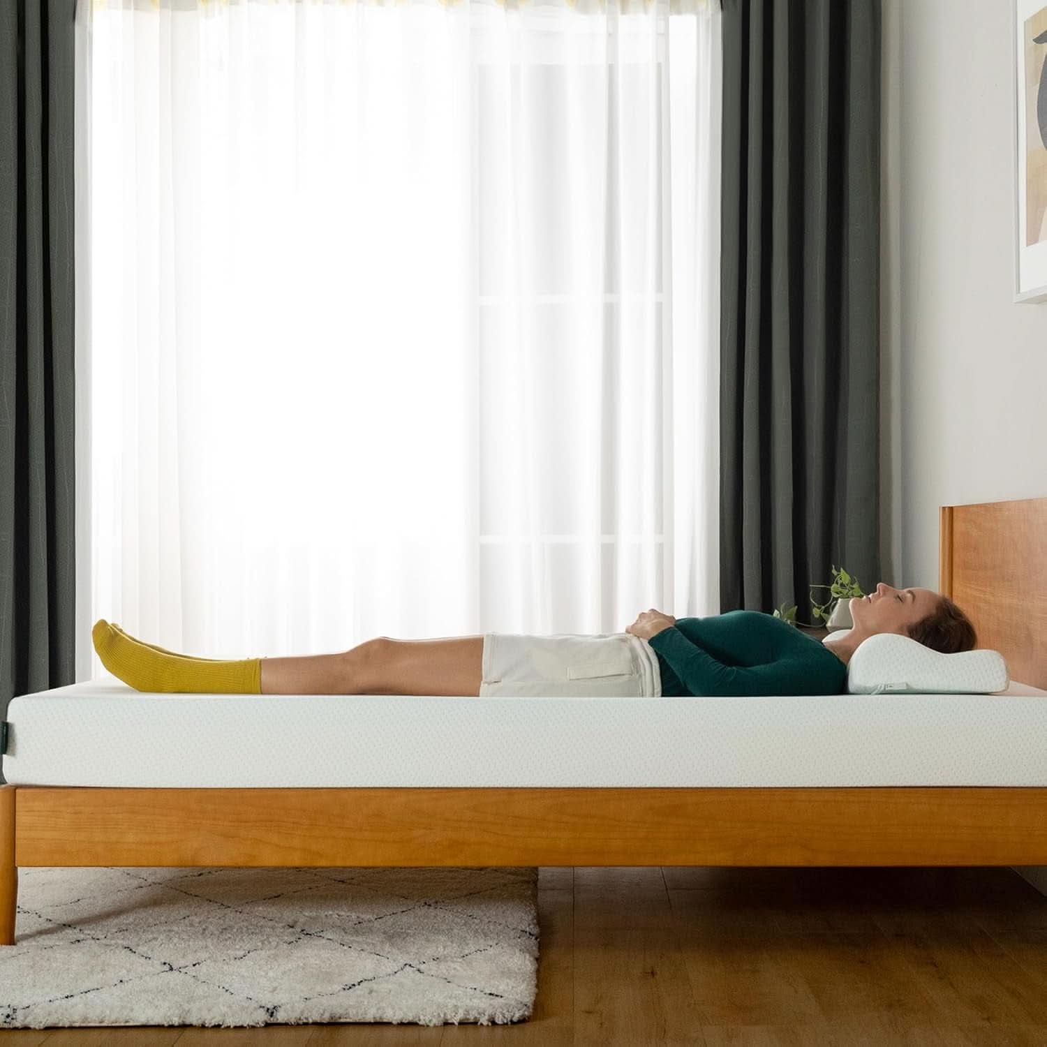 Twin Green Tea Infused Memory Foam Mattress Medium Firm