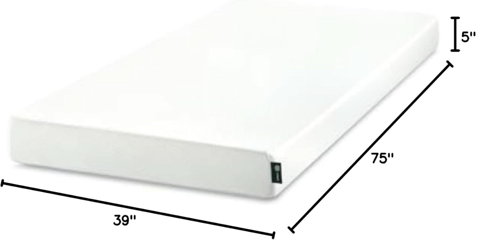 Twin Green Tea Infused Memory Foam Mattress Medium Firm