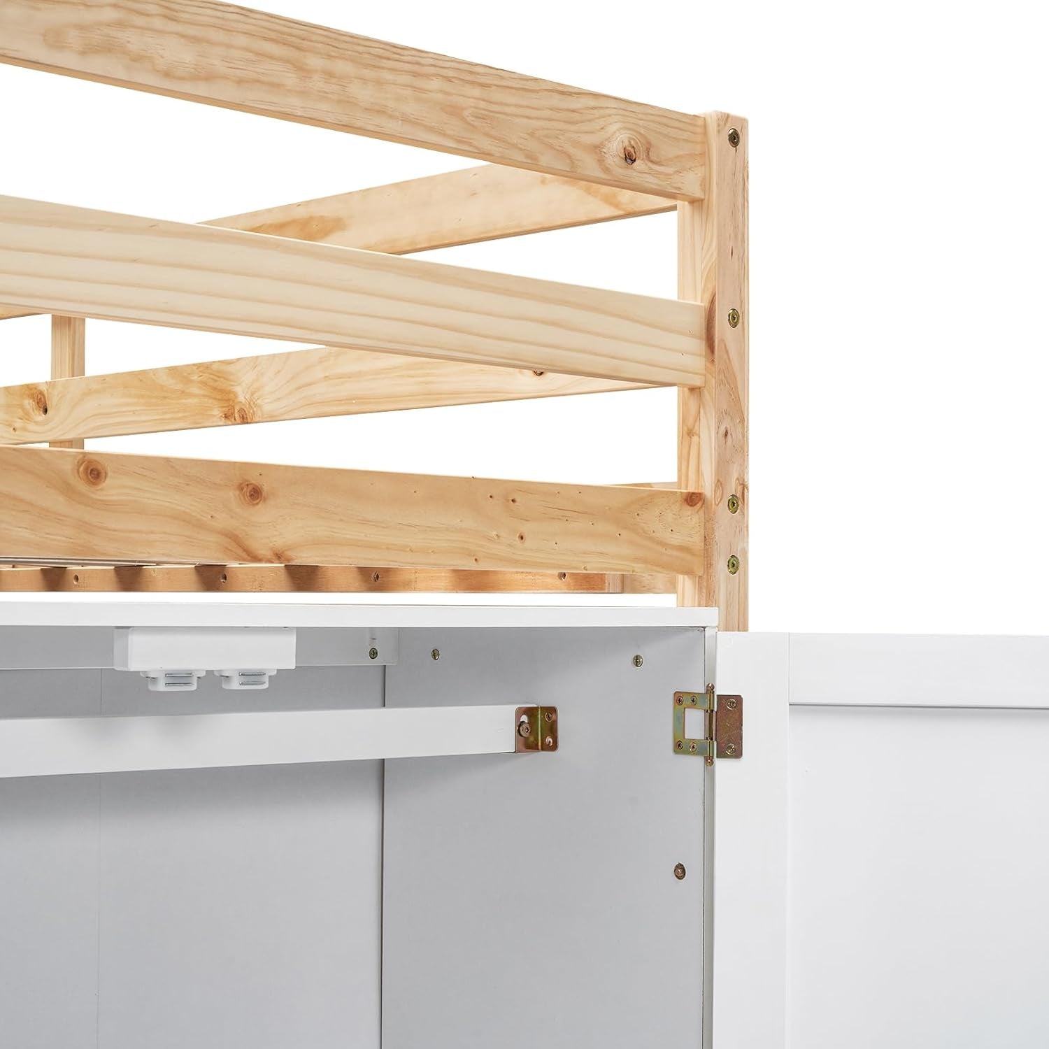 Twin Loft Bed With Built In Wardrobe And 2 Windows