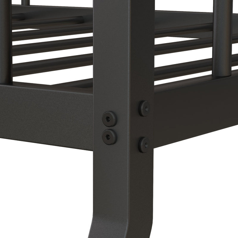 Twin Over Full Bunk Bed Frame With Trundle For Guests