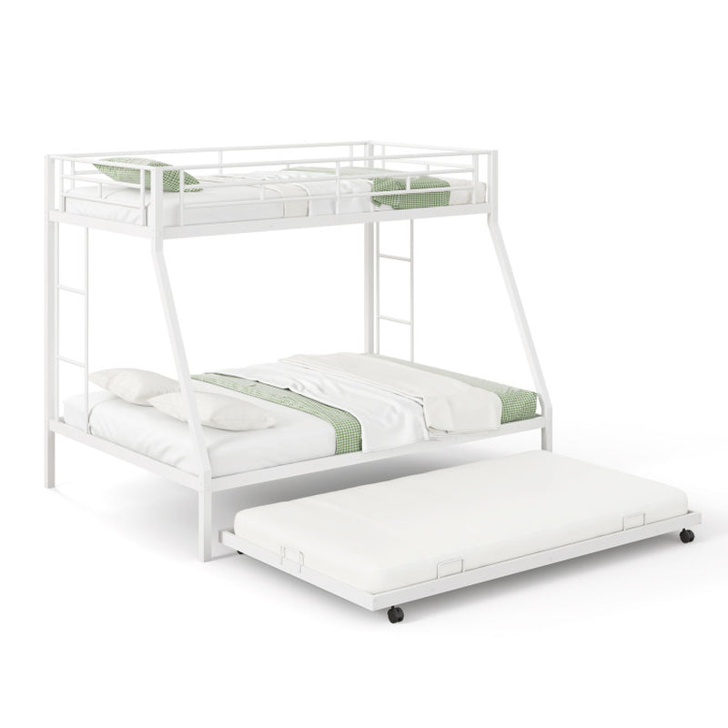 Twin Over Full Bunk Bed Frame With Trundle For Guests